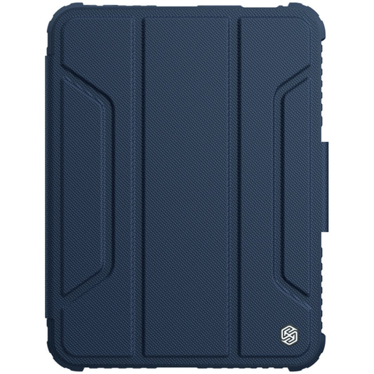 For iPad mini 6 NILLKIN Bumper Pro Horizontal Flip Tablet Case with Pen Slot & Holder & Sleep / Wake-up Function(Blue) - iPad mini 6 Cases by NILLKIN | Online Shopping UK | buy2fix