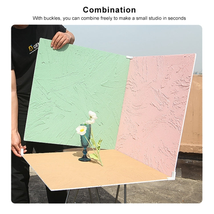 80 x 60cm Retro PVC Cement Texture Board Photography Backdrops Board(Blue) - Camera Accessories by buy2fix | Online Shopping UK | buy2fix