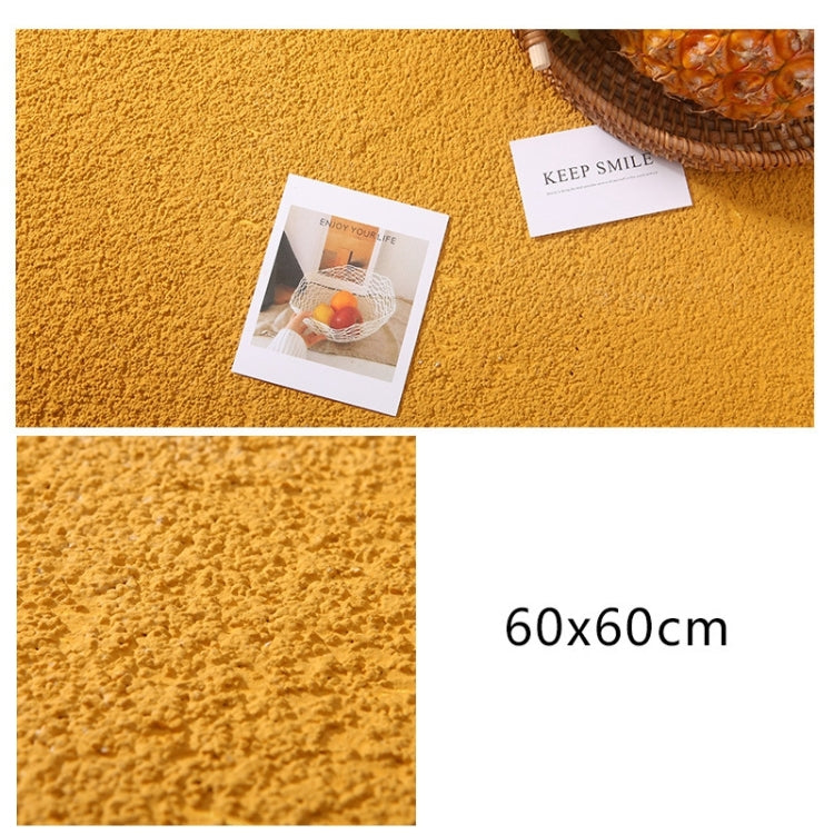 60 x 60cm PVC Backdrop Board Coarse Sand Texture Cement Photography Backdrop Board(Orange Yellow) - Camera Accessories by buy2fix | Online Shopping UK | buy2fix