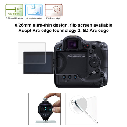 For Canon EOS R3 0.26mm 9H 2.5D Tempered Glass Film - Camera Accessories by buy2fix | Online Shopping UK | buy2fix