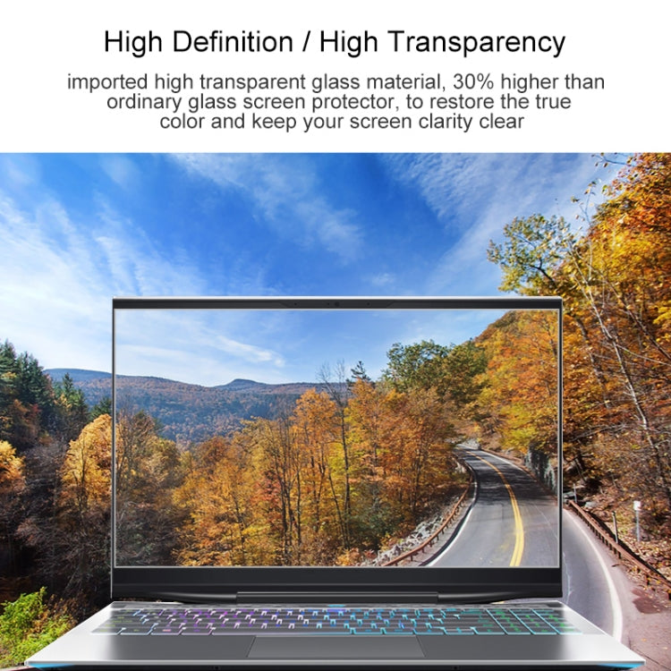 For MACHENIKE T58-VCI1p 15.6 inch Laptop Screen HD Tempered Glass Protective Film - Computer & Networking by buy2fix | Online Shopping UK | buy2fix