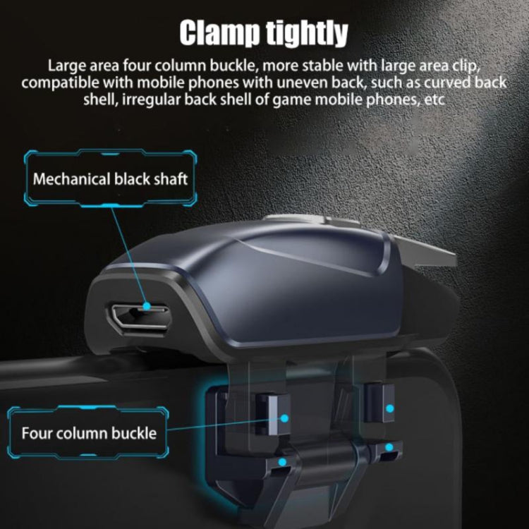 MeMo AK02 Burst Shooting Capacitive Mobile Phone Gamepad(Blue) - Handle Shooter by buy2fix | Online Shopping UK | buy2fix