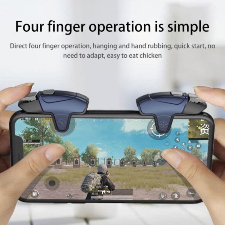 MeMo AK02 Burst Shooting Capacitive Mobile Phone Gamepad(Blue) - Handle Shooter by buy2fix | Online Shopping UK | buy2fix