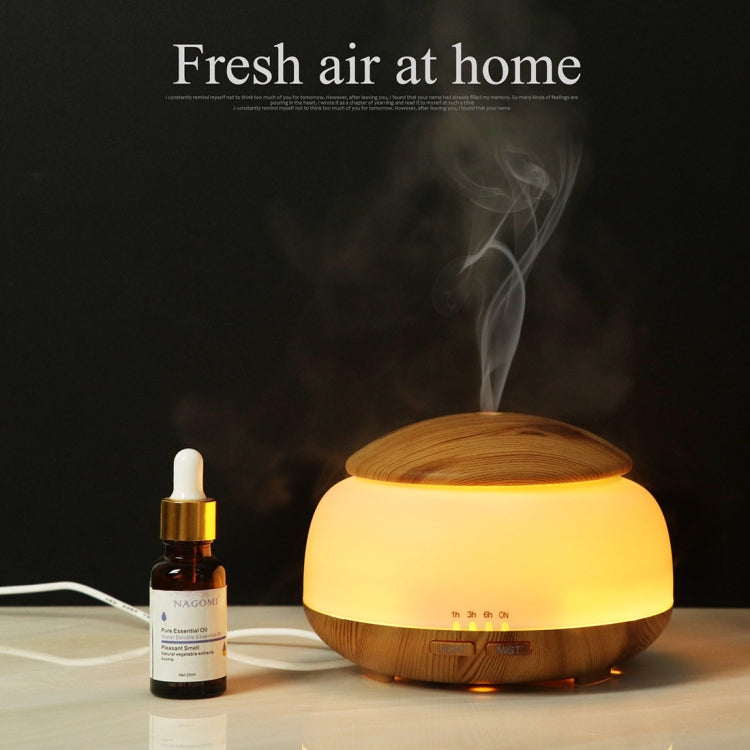 Wood Grain Humidifier Air Purifier Ultrasonic Atomization Household Aromatherapy Machine with Colorful LED Light Automatic Alcohol Sprayer, Plug Specification:AU Plug(Dark Brown) - Home & Garden by buy2fix | Online Shopping UK | buy2fix