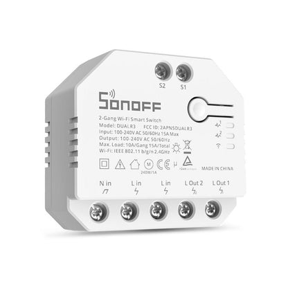 Sonoff DUALR3 Dual Ways Control WiFi Smart Switch Module - Smart Switch by Sonoff | Online Shopping UK | buy2fix