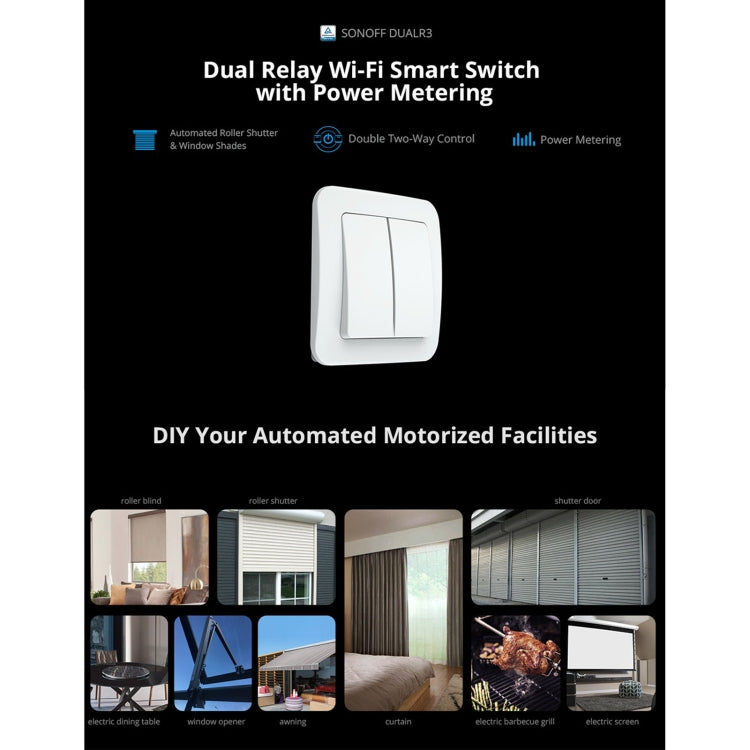 Sonoff DUALR3 Dual Ways Control WiFi Smart Switch Module - Smart Switch by Sonoff | Online Shopping UK | buy2fix