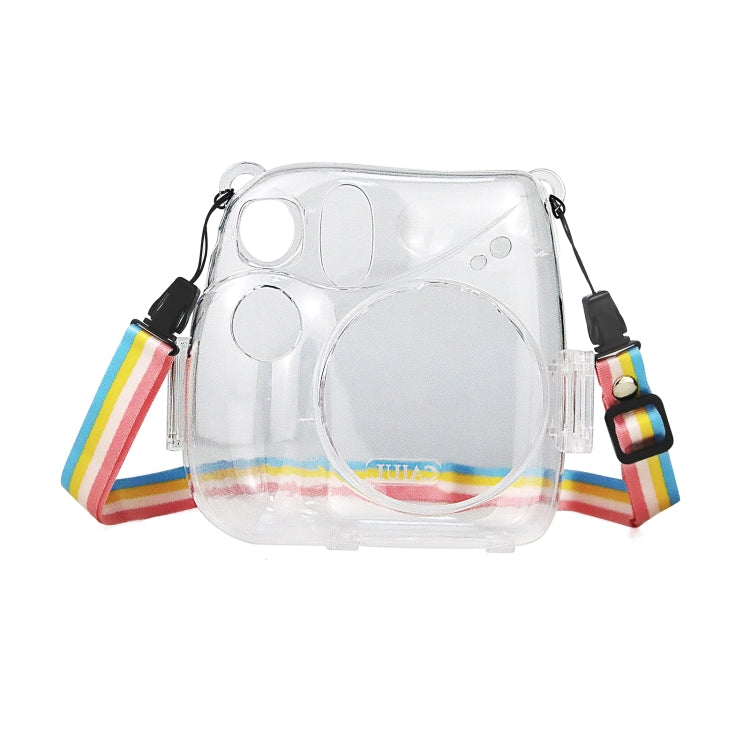 Protective Crystal Case with Strap For FUJIFILM Instax mini 7+(Transparent) - Camera Accessories by buy2fix | Online Shopping UK | buy2fix