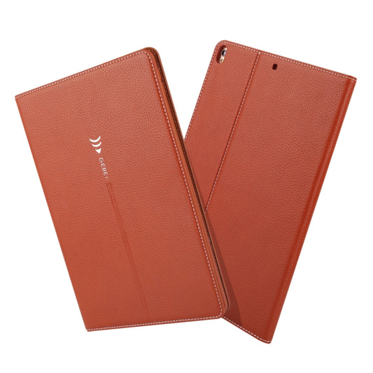 For iPad 10.2 2021 / 2020 / 2019 GEBEI PU+TPU Horizontal Flip Protective Case with Holder & Card Slots(Brown) - iPad 10.2 Cases by GEBEI | Online Shopping UK | buy2fix