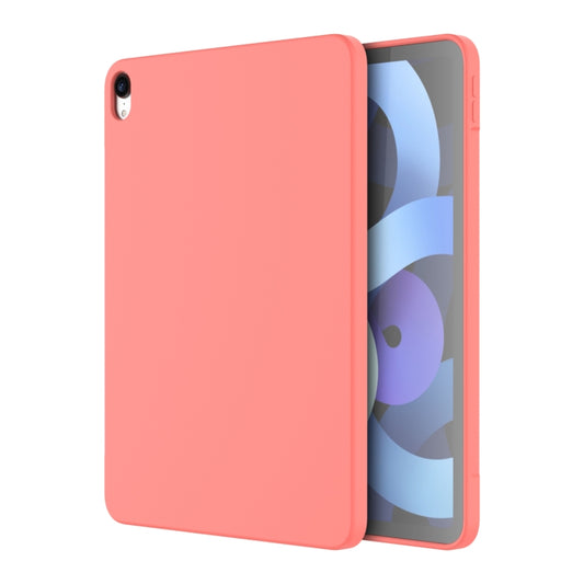 For iPad Air 2022 /  Air 2020 10.9 Mutural Silicone Microfiber Tablet Case(Pink Orange) - Apple Accessories by Mutural | Online Shopping UK | buy2fix