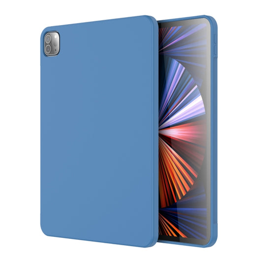 For iPad Pro 11 inch Mutural Silicone Microfiber Tablet Case(Light Blue) - Apple Accessories by Mutural | Online Shopping UK | buy2fix