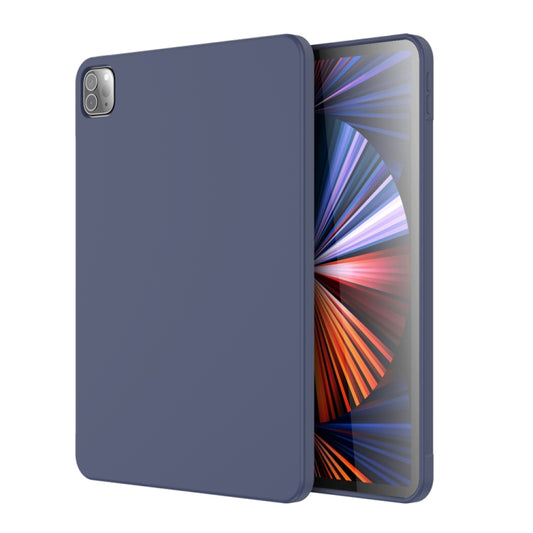 For iPad Pro 11 inch Mutural Silicone Microfiber Tablet Case(Midnight Blue) - Apple Accessories by Mutural | Online Shopping UK | buy2fix
