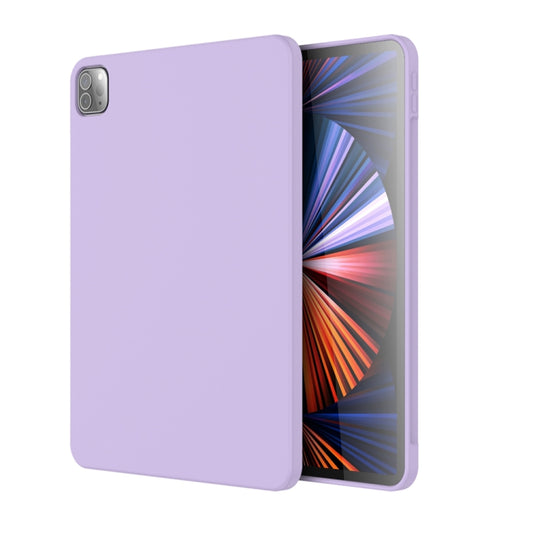 For iPad Pro 11 inch Mutural Silicone Microfiber Tablet Case(Lavender) - Apple Accessories by Mutural | Online Shopping UK | buy2fix