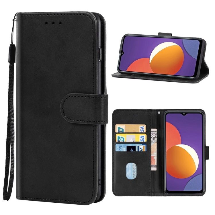 Leather Phone Case For Samsung Galaxy M12 / F12(Black) - Galaxy Phone Cases by buy2fix | Online Shopping UK | buy2fix