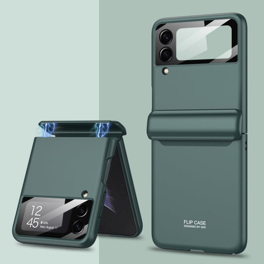 For Samsung Galaxy Z Flip3 5G GKK Magnetic Hinge Full Coverage Phone Case(Green) - Galaxy Phone Cases by GKK | Online Shopping UK | buy2fix