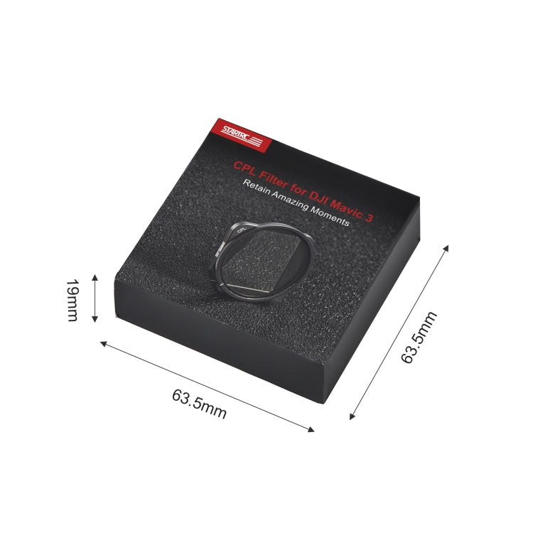 For DJI Mavic 3 STARTRC 1110300 CPL Lens Filter(Black) - DJI & GoPro Accessories by STARTRC | Online Shopping UK | buy2fix