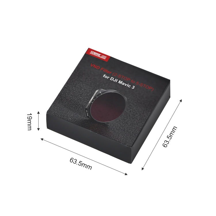 For DJI Mavic 3 STARTRC 1110347 VND 2-5 Gears Lens Filter(Black) - DJI & GoPro Accessories by STARTRC | Online Shopping UK | buy2fix