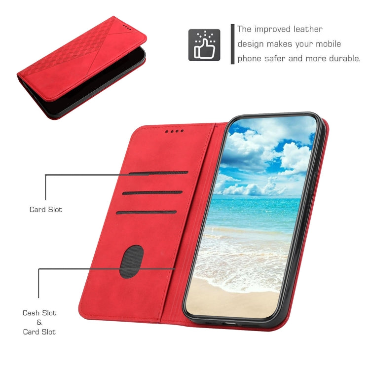 For Xiaomi Redmi Note 11 5G Skin Feel Magnetic Leather Phone Case(Red) - Xiaomi Cases by buy2fix | Online Shopping UK | buy2fix