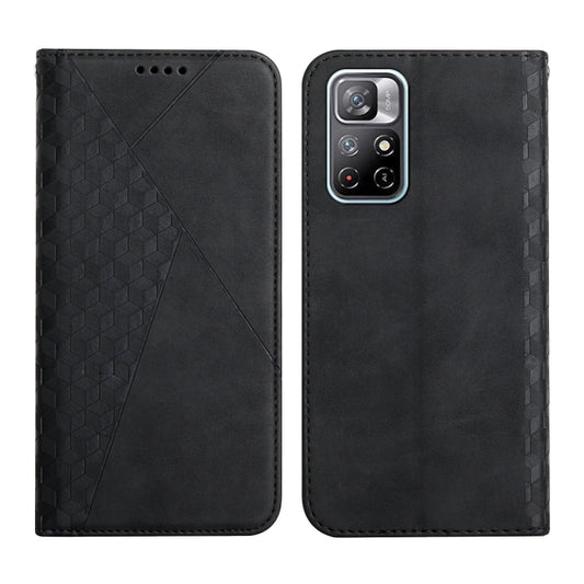 For Xiaomi Redmi Note 11 5G Skin Feel Magnetic Leather Phone Case(Black) - Xiaomi Cases by buy2fix | Online Shopping UK | buy2fix