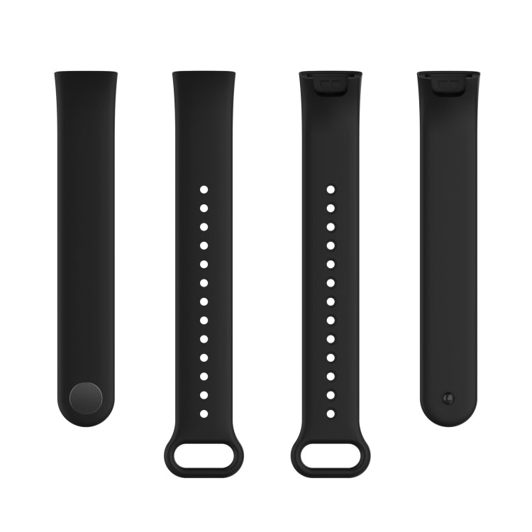 For Xiaomi Redmi Smart Band Pro Silicone Watch Band(Black) - Smart Wear by buy2fix | Online Shopping UK | buy2fix