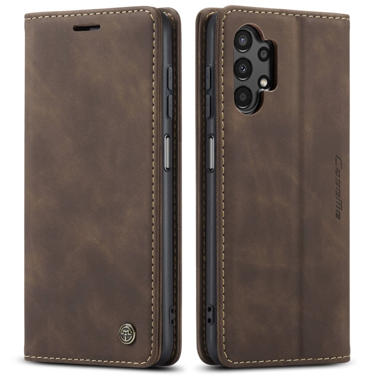 For Samsung Galaxy A13 4G/A13 5G/A04S/A04/M13 5G CaseMe 013 Multifunctional Horizontal Flip Leather Phone Case(Coffee) - Samsung Accessories by CaseMe | Online Shopping UK | buy2fix