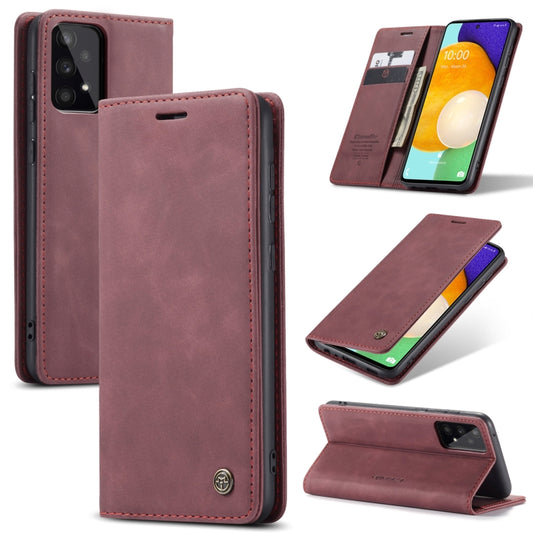 For Samsung Galaxy A53 5G CaseMe 013 Multifunctional Horizontal Flip Leather Phone Case(Wine Red) - Galaxy Phone Cases by CaseMe | Online Shopping UK | buy2fix