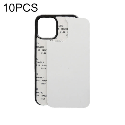 For iPhone SE 2022 / SE 2020 / 8 / 7 10 PCS 2D Blank Sublimation Phone Case(Black) - iPhone SE 2022 / 2020 / 8 / 7 Cases by buy2fix | Online Shopping UK | buy2fix