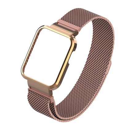 For Xiaomi Mi Watch Lite / Redmi Watch Milanese Magnetic Metal Watchband(Rose Red) - Smart Wear by buy2fix | Online Shopping UK | buy2fix