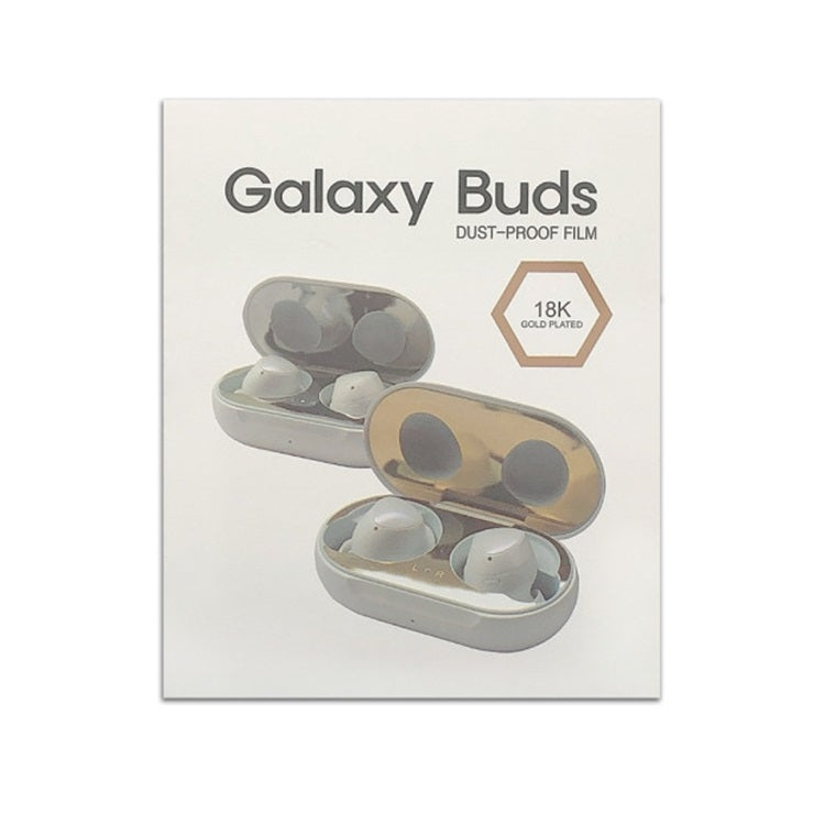 For Galaxy Buds Wireless Bluetooth Earphone Metal Protective Sticker(Gold) - Protective Sticker by buy2fix | Online Shopping UK | buy2fix