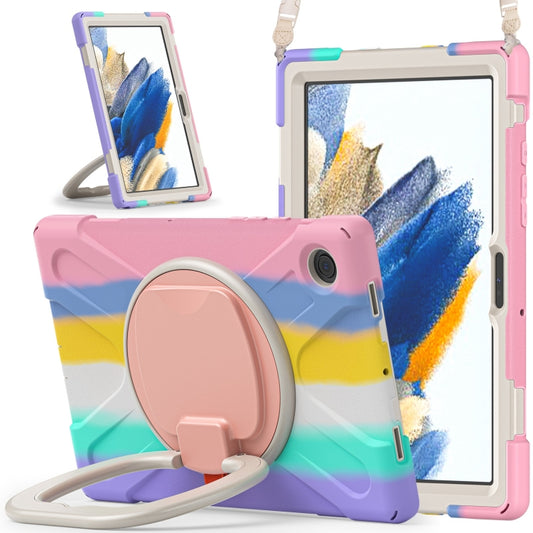 For Samsung Galaxy Tab A8 10.5 2021 Silicone + PC Tablet Case(Colorful Pink) - Samsung Accessories by buy2fix | Online Shopping UK | buy2fix