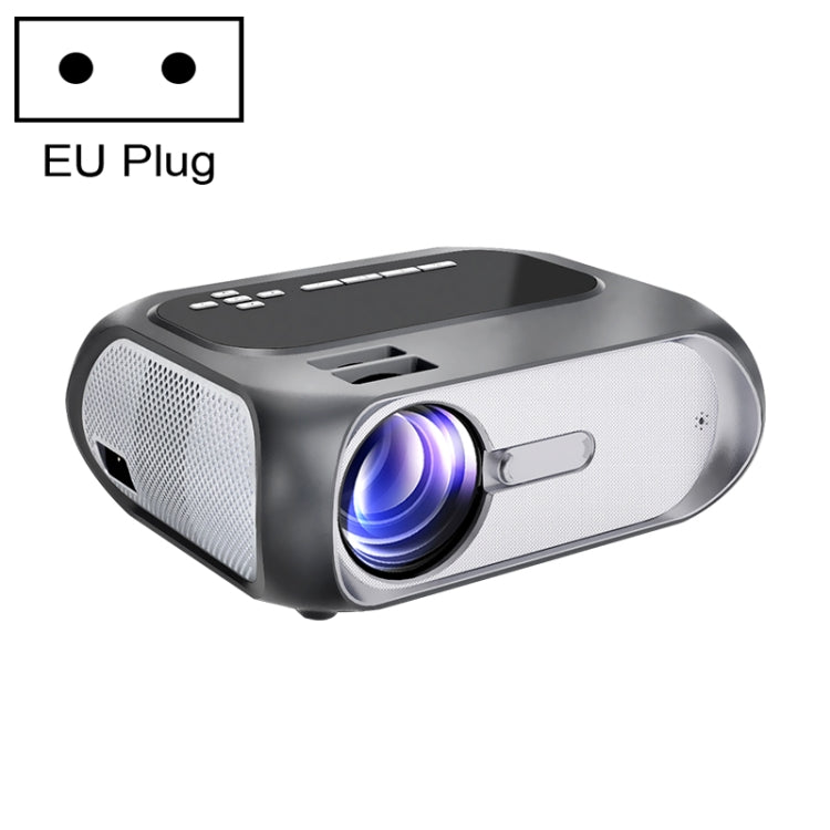 T7i 720P 200 ANSI Home Theater LED HD Digital Projector, Basic Version, EU Plug(Silver Grey) - Consumer Electronics by buy2fix | Online Shopping UK | buy2fix