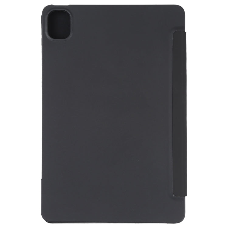 For Xiaomi Mi Pad 5 TPU Three-fold Leather Tablet Case(Black) - Xiaomi Accessories by buy2fix | Online Shopping UK | buy2fix