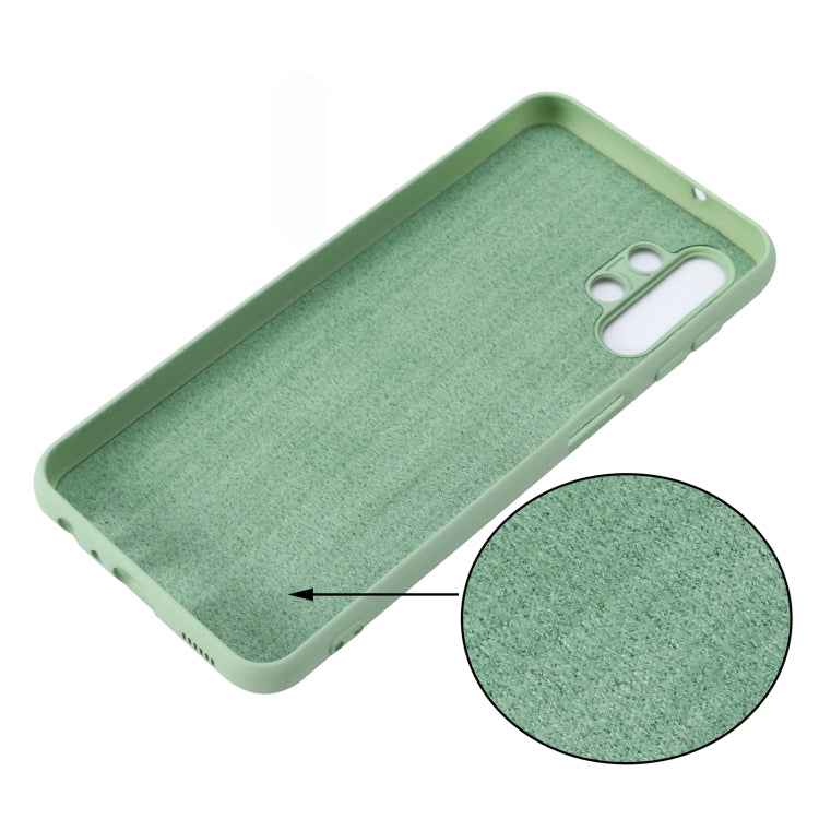 For Samsung Galaxy A13 4G Pure Color Liquid Silicone Phone Case(Green) - Samsung Accessories by buy2fix | Online Shopping UK | buy2fix