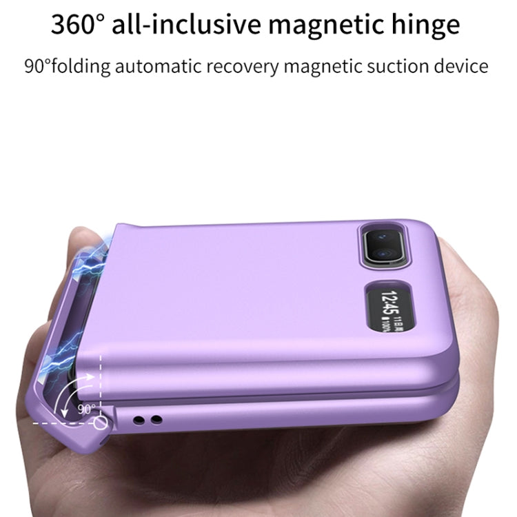 For Samsung Galaxy Z Flip 5G GKK Magnetic Full Coverage Phone Flip Case(Green) - Galaxy Phone Cases by GKK | Online Shopping UK | buy2fix