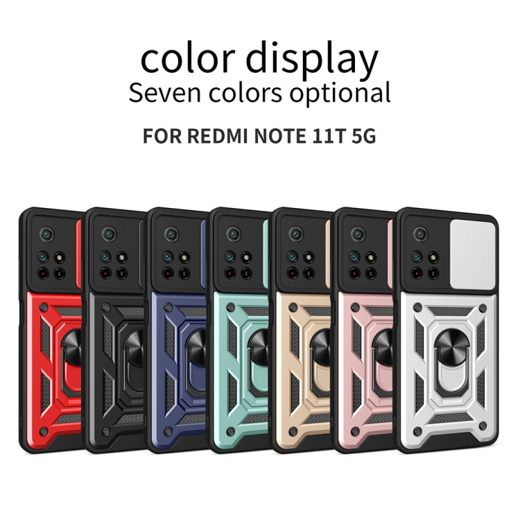 For Xiaomi Redmi Note 11 Pro (Global) Sliding Camera Cover TPU+PC Phone Case(Black) - Xiaomi Accessories by buy2fix | Online Shopping UK | buy2fix