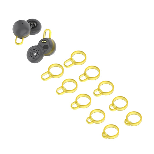 5 Pairs Non-Slip Silicone Earphone Ferrule Set for Sony LinkBuds Ear Cap(Yellow) - Apple Accessories by buy2fix | Online Shopping UK | buy2fix