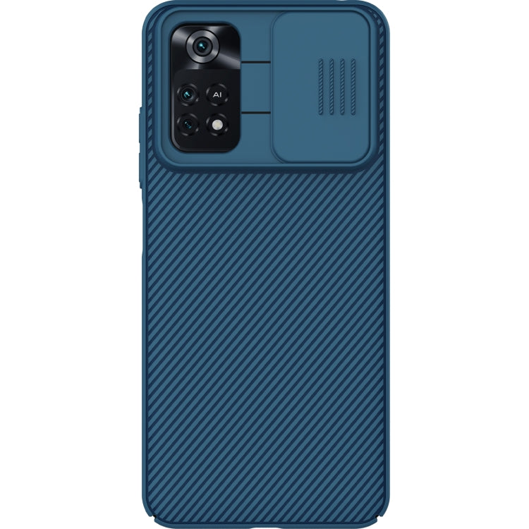 For Xiaomi Poco M4 Pro NILLKIN Black Mirror Series Camshield PC Phone Case(Blue) - Xiaomi Cases by NILLKIN | Online Shopping UK | buy2fix