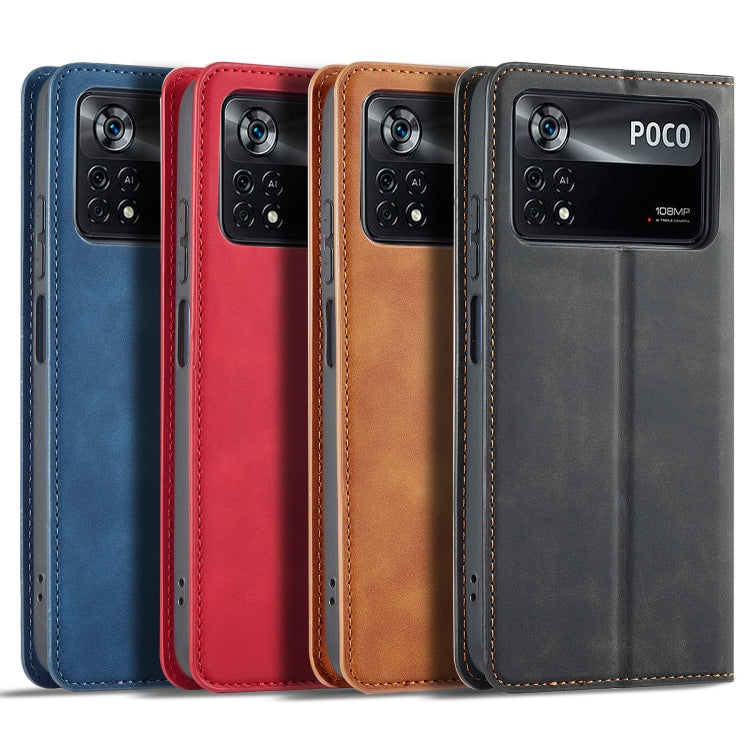 For Xiaomi Poco X4 Pro 5G Forwenw Dream Series Oil Edge Strong Magnetism Leather Phone Case(Black) - Xiaomi Cases by Forwenw | Online Shopping UK | buy2fix