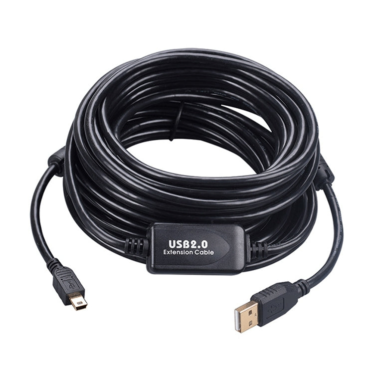 15m Mini 5 Pin to USB 2.0 Camera Extension Data Cable - Camera Accessories by buy2fix | Online Shopping UK | buy2fix