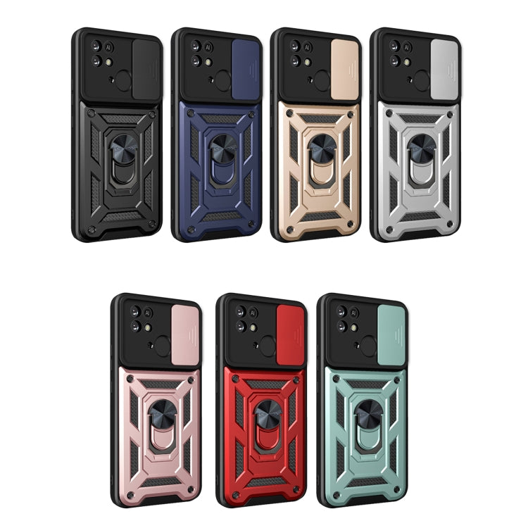 For Xiaomi Redmi 10C 4G Sliding Camera Cover Design TPU+PC Phone Case(Black) - Xiaomi Accessories by buy2fix | Online Shopping UK | buy2fix