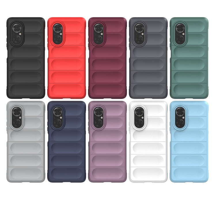 For Huawei Nova 9 SE/Honor 50 SE Magic Shield TPU + Flannel Phone Case(White) - Mobile Accessories by buy2fix | Online Shopping UK | buy2fix