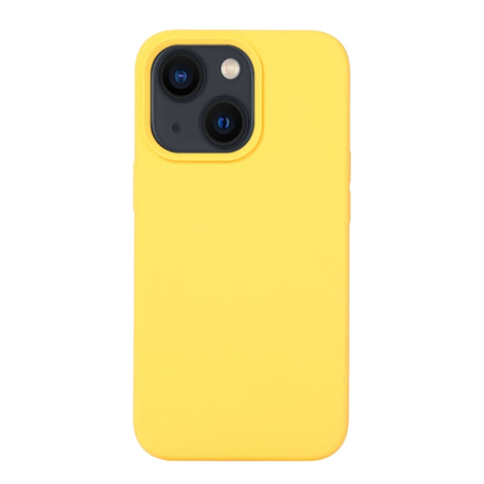 For iPhone 14 Liquid Silicone Phone Case (Yellow) - iPhone 14 Cases by buy2fix | Online Shopping UK | buy2fix