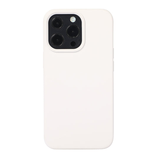 For iPhone 14 Pro Liquid Silicone Phone Case (White) - Apple Accessories by buy2fix | Online Shopping UK | buy2fix