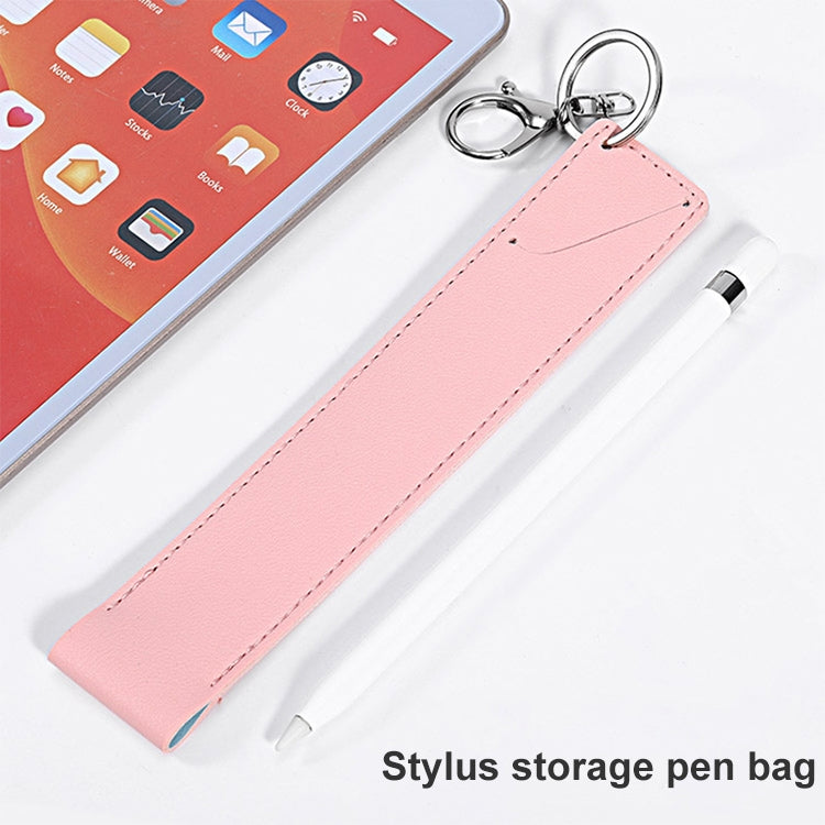 PU Leather Shockproof Protective Case with Metal Buckle for Apple Pencil 1 / 2(Yellow) - Pencil Accessories by buy2fix | Online Shopping UK | buy2fix