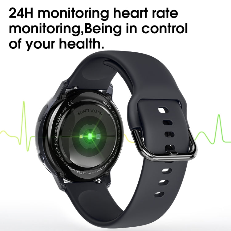 SG2 1.2 inch AMOLED Screen Smart Watch, IP68 Waterproof, Support Music Control / Bluetooth Photograph / Heart Rate Monitor / Blood Pressure Monitoring(Black) - Smart Wear by buy2fix | Online Shopping UK | buy2fix