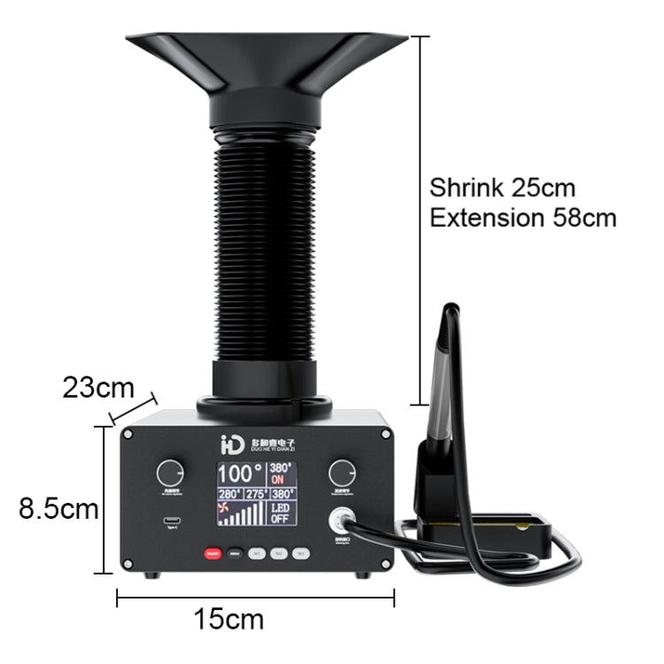 TBK D201 Constant Temperature Soldering Iron Welder Station With Smoke Filter(EU Plug) - Soldering Iron Set by TBK | Online Shopping UK | buy2fix