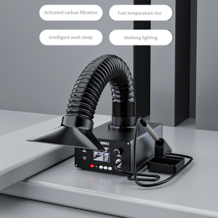 TBK D201 Constant Temperature Soldering Iron Welder Station With Smoke Filter(EU Plug) - Soldering Iron Set by TBK | Online Shopping UK | buy2fix