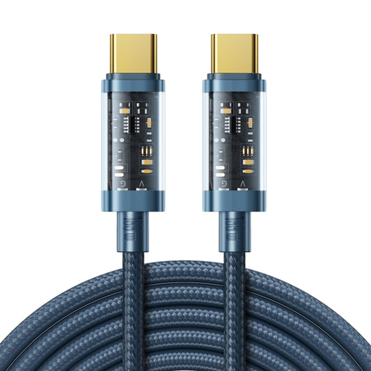 JOYROOM S-CC100A20 USB-C / Type-C to USB-C / Type-C 100W Sync Data Cable, Cable Length:2m(Blue) - Mobile Accessories by JOYROOM | Online Shopping UK | buy2fix