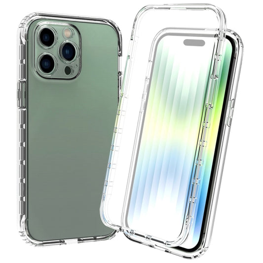 For iPhone 14 Pro Full Body Shockproof Clear Gradient Phone Case (Transparent) - iPhone 14 Pro Cases by buy2fix | Online Shopping UK | buy2fix