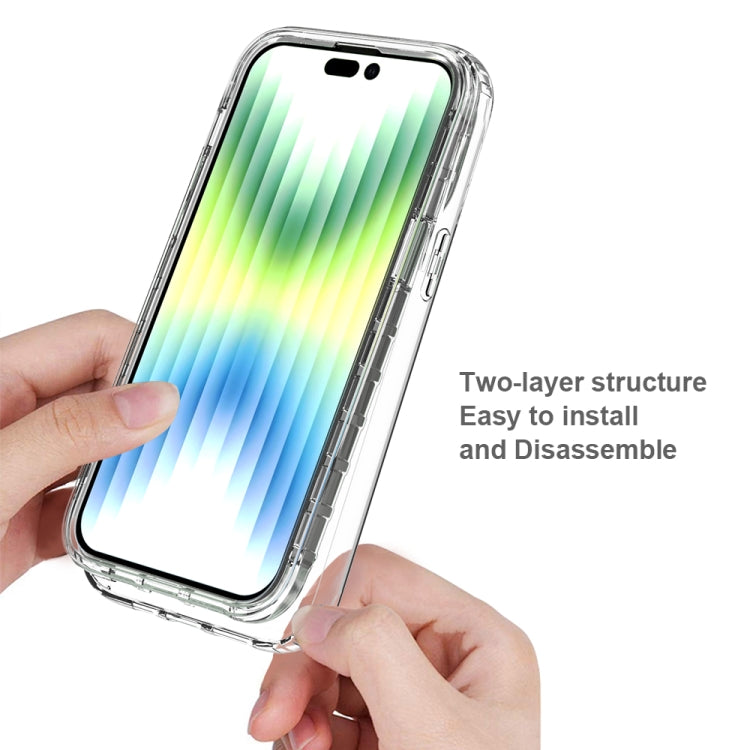 For iPhone 14 Pro Full Body Shockproof Clear Gradient Phone Case (Transparent) - iPhone 14 Pro Cases by buy2fix | Online Shopping UK | buy2fix