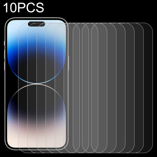 For iPhone 14 Pro 10pcs 0.26mm 9H 2.5D Tempered Glass Film - iPhone 14 Pro Tempered Glass by buy2fix | Online Shopping UK | buy2fix